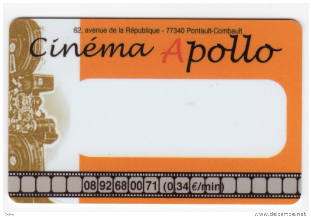 FRANCE CARTE CINEMA APOLLO PONTAULT-COMBAULT - Cinécartes