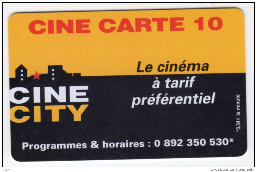 FRANCE CARTE CINEMA CINE CITY TROYES - Cinécartes