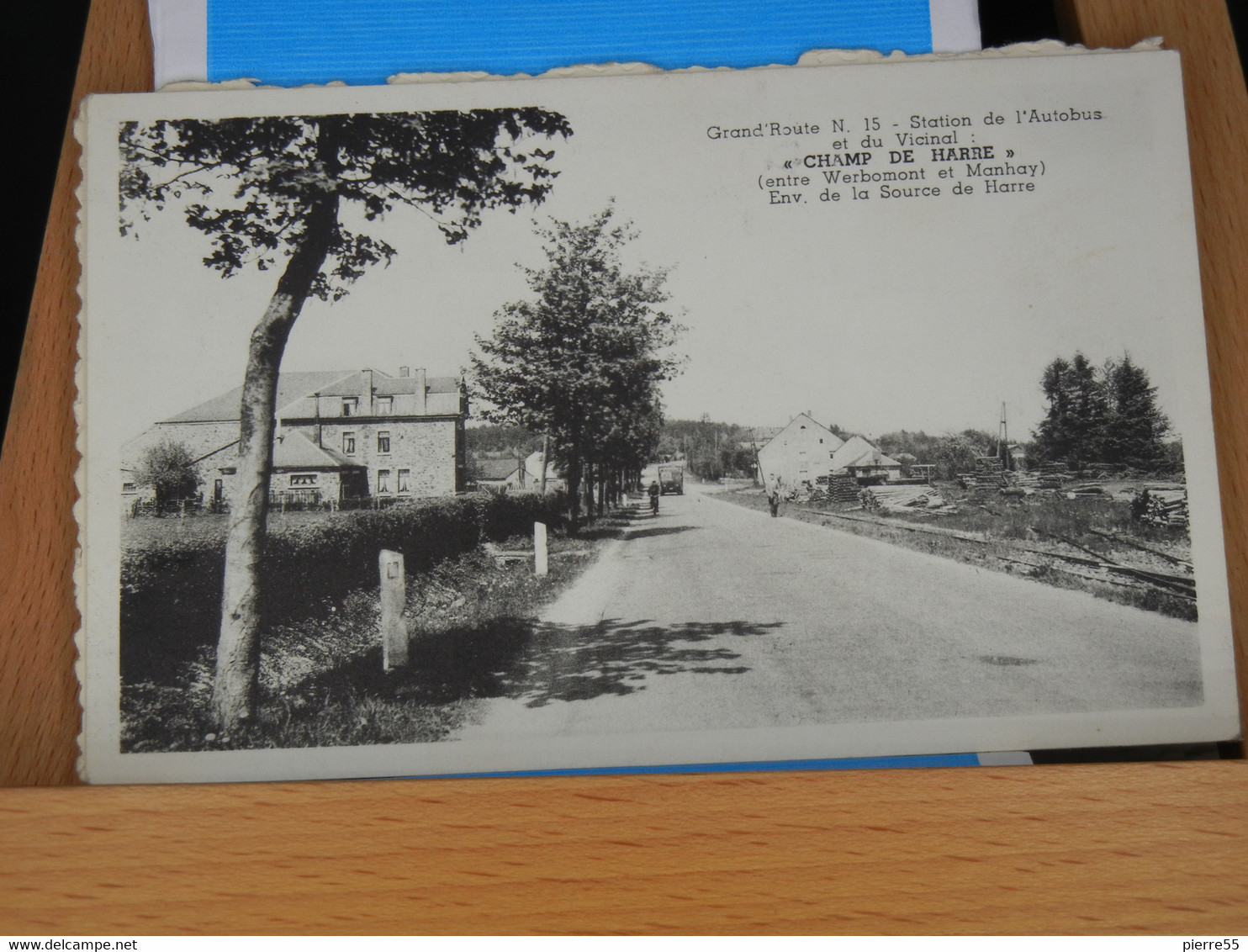 CHAMP DE HARRE (MANHAY) - GRAND'ROUTE N15 - STATION DE L'AUTOBUS ET DU VICINAL- ENV DE LA SOURCE DE HARRE -TBE - Manhay