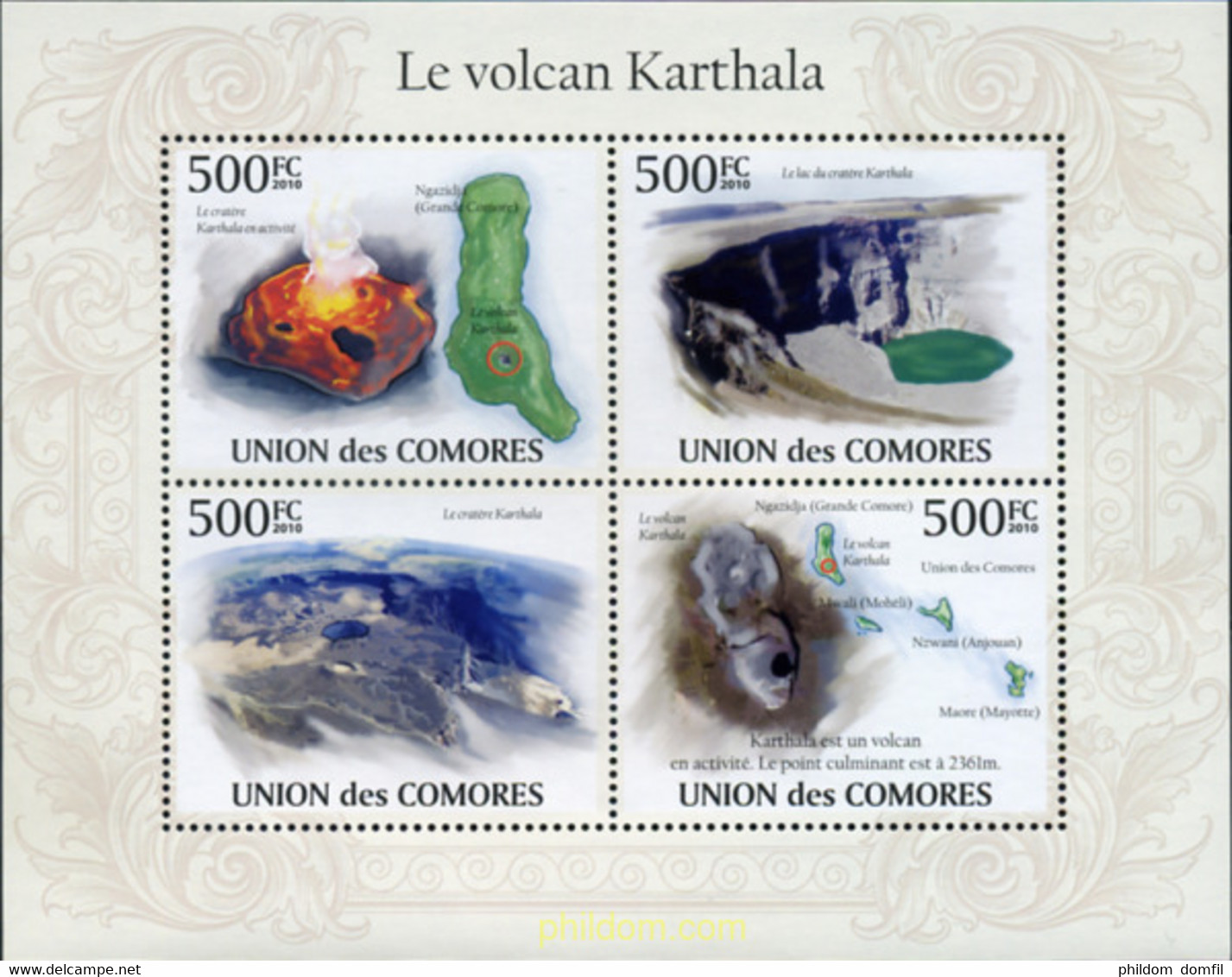 367437 MNH COMORES 2009 VOLCAN KARTHALA - Volcans