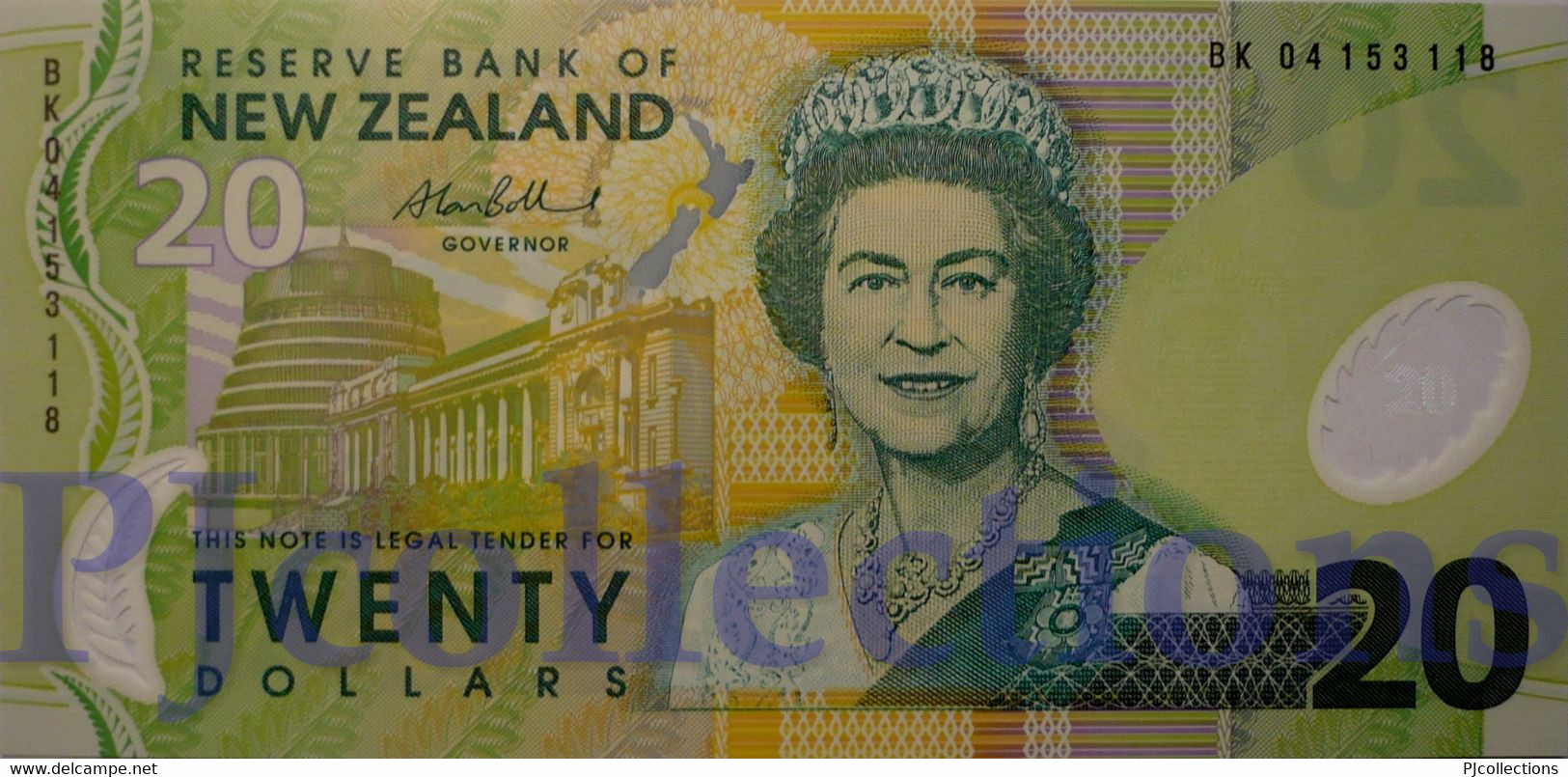 NEW ZEALAND 20 DOLLARS 2004 PICK 187b POLYMER UNC - New Zealand