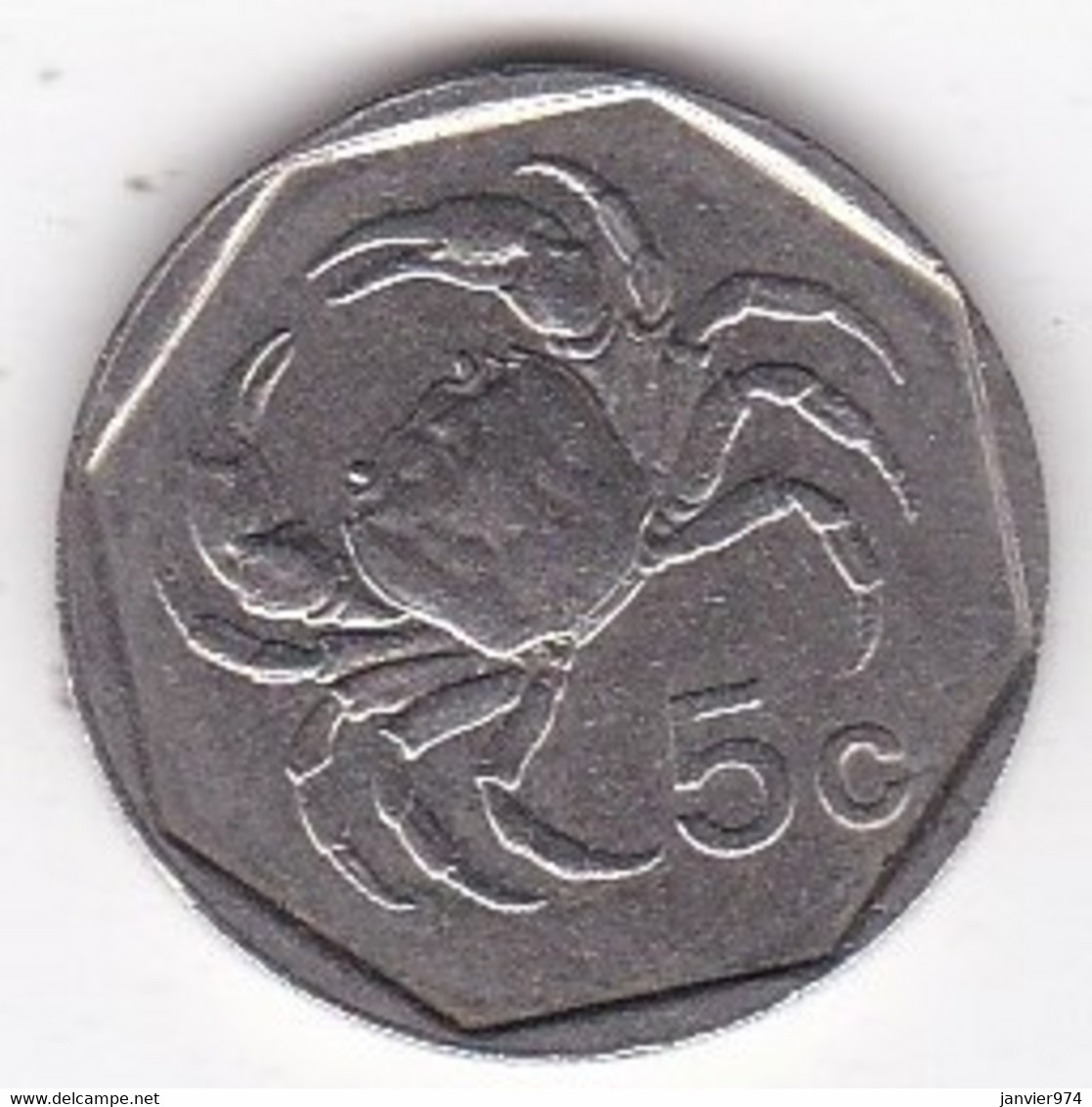 Malte 5 Cents 1991 , Cupronickel, KM# 95 - Malta