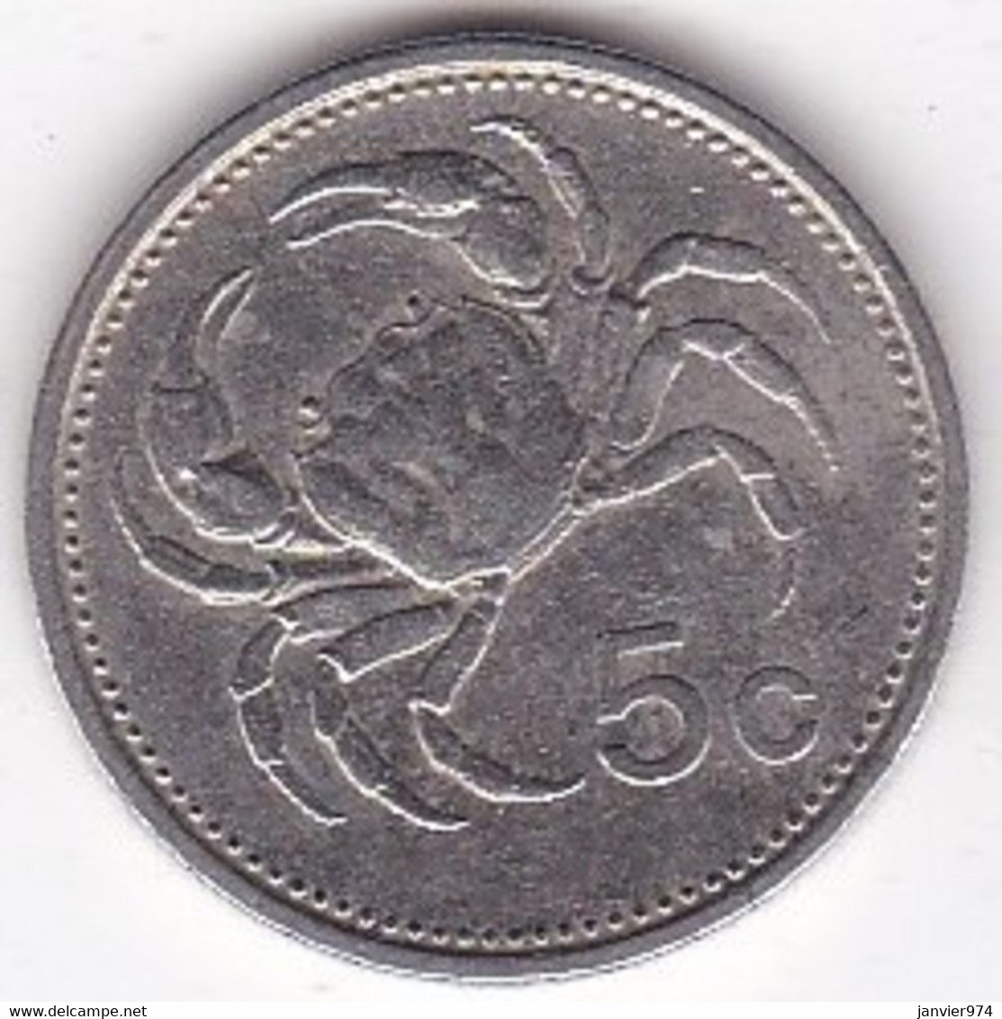 Malte 5 Cents 1986 , Cupronickel, KM#  77 - Malte