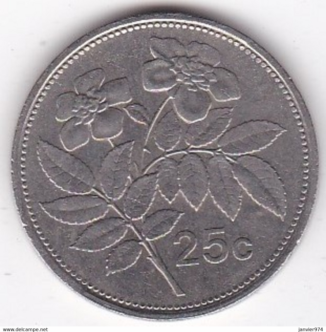 Malte 25 Cents 1995 , Cupronickel, KM# 97 - Malte