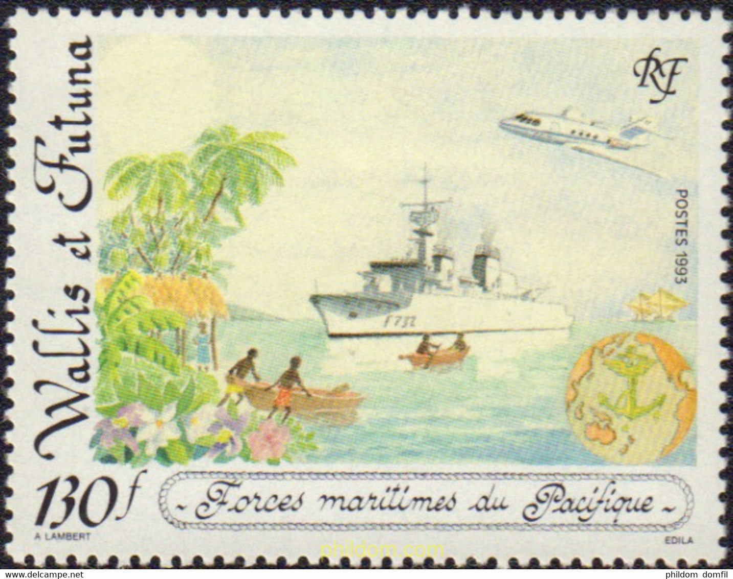 372471 MNH WALLIS Y FUTUNA 1993 FUERZAS MARITIMAS DEL PACIFICO - Usados