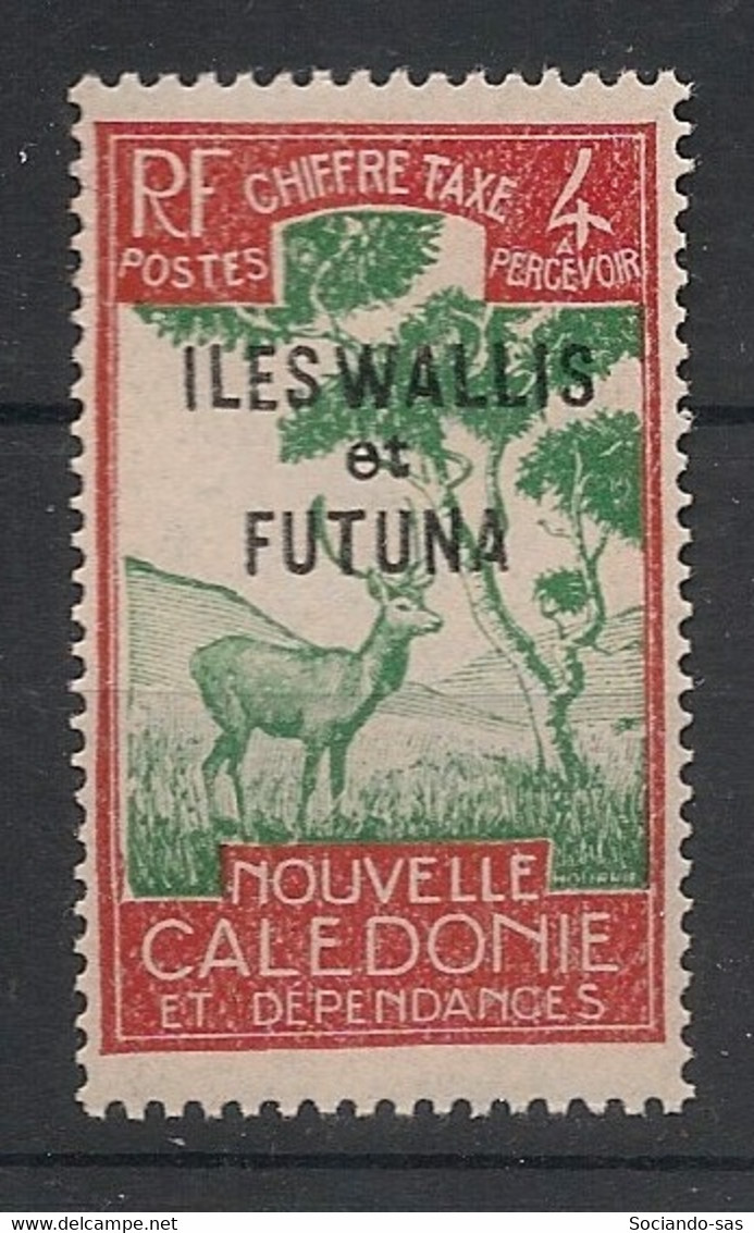 WALLIS ET FUTUNA - 1930 - Taxe TT N°Yv. 12 - 4c Rouge Et Vert - Neuf Luxe ** / MNH / Postfrisch - Impuestos