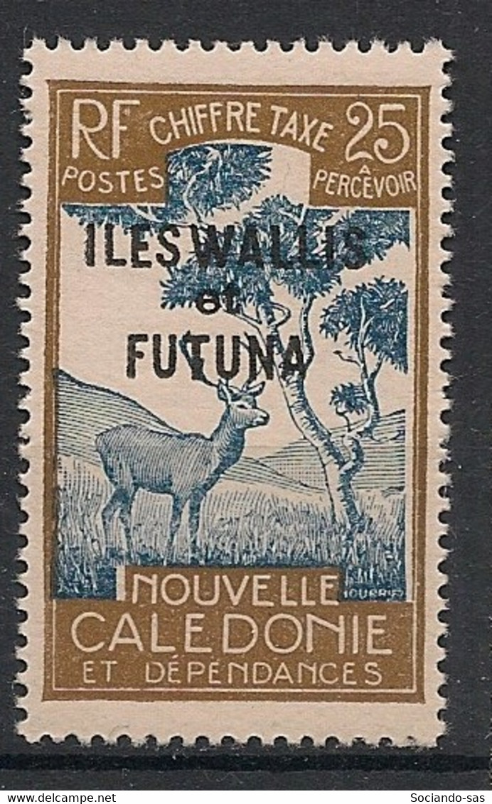 WALLIS ET FUTUNA - 1930 - Taxe TT N°Yv. 17 - 25c Brun-olive - Neuf Luxe ** / MNH / Postfrisch - Portomarken
