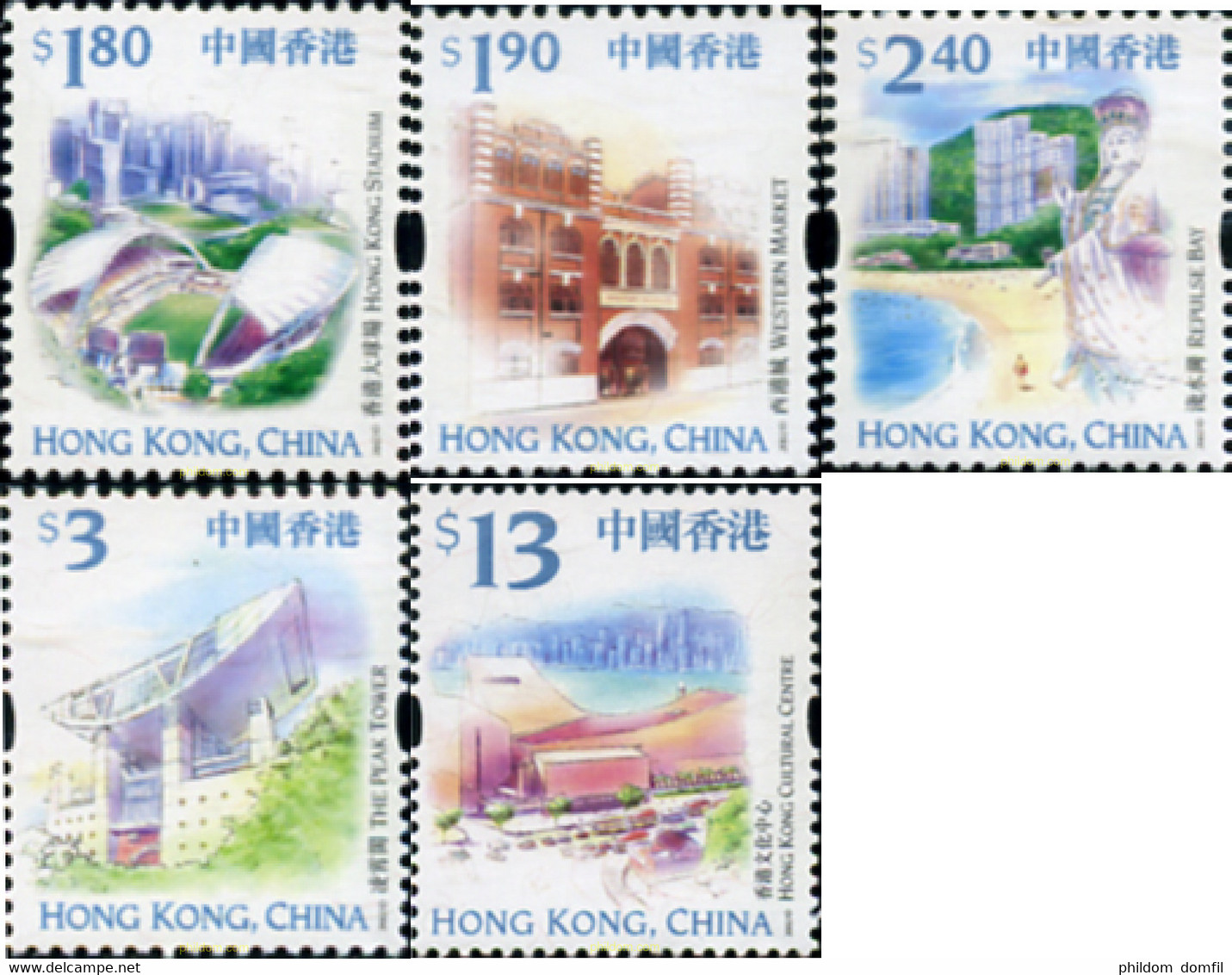 254412 MNH HONG KONG 2002 EDIFICIOS DE HONG KONG - Collections, Lots & Séries