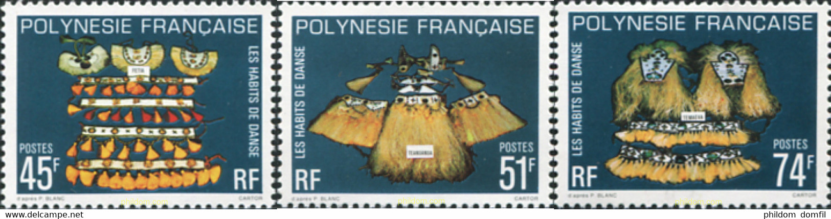 573034 MNH POLINESIA FRANCESA 1979 DANZAS - Usados