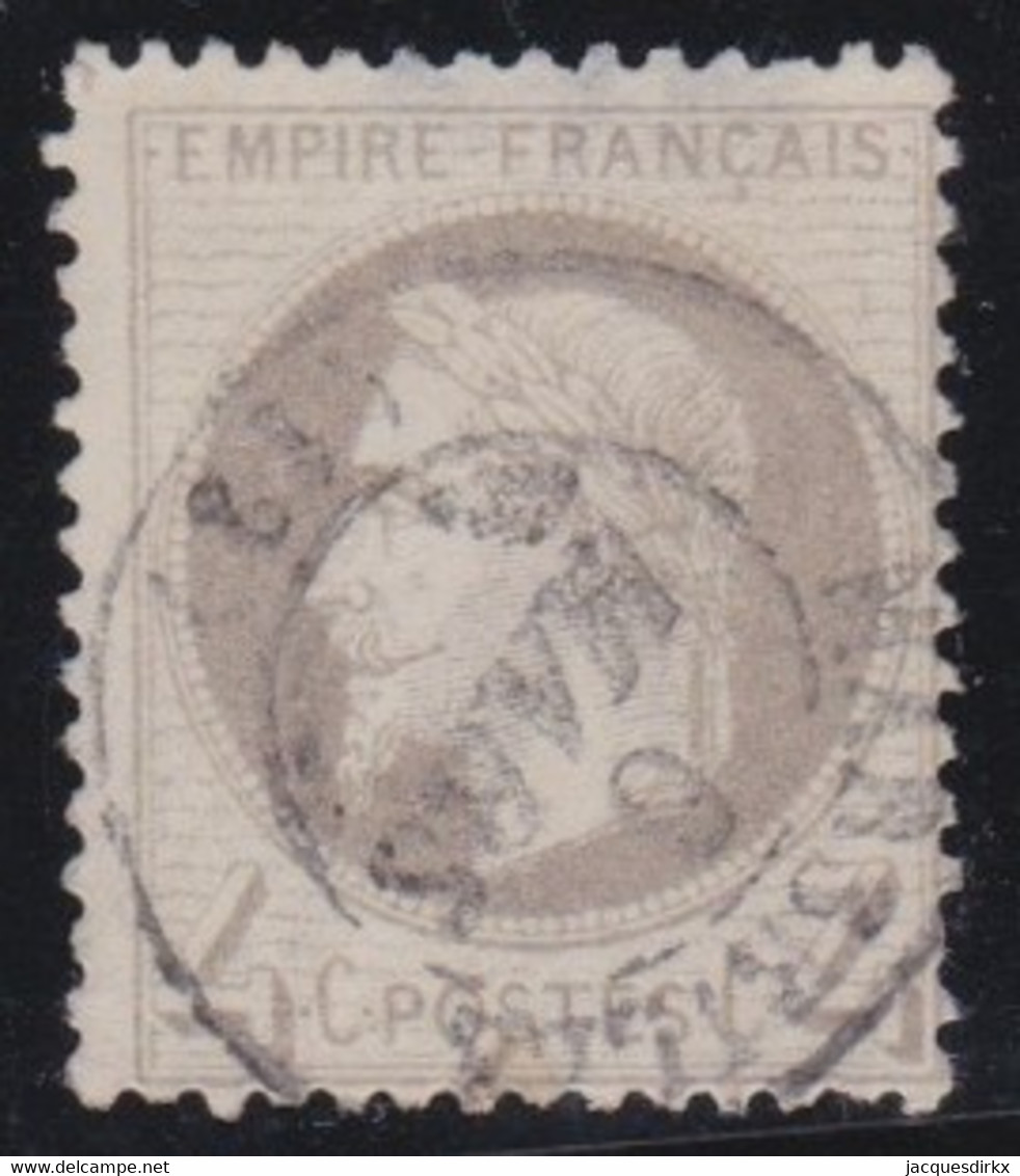 France   .  Y&T    .    27  (2 Scans)     .      O     .      Oblitéré - 1863-1870 Napoleon III With Laurels