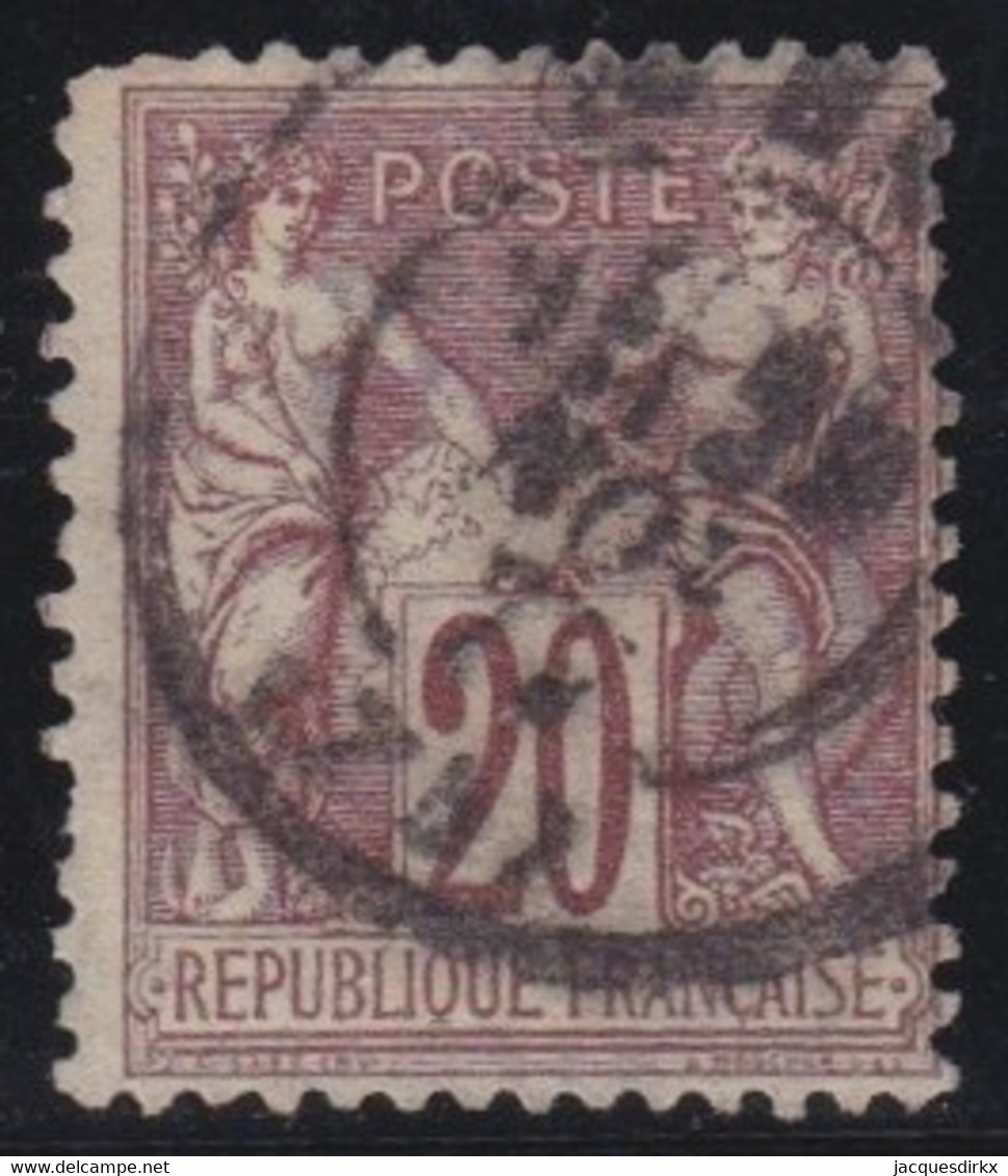 France   .  Y&T    .     67     .      O     .      Oblitéré - 1876-1878 Sage (Type I)