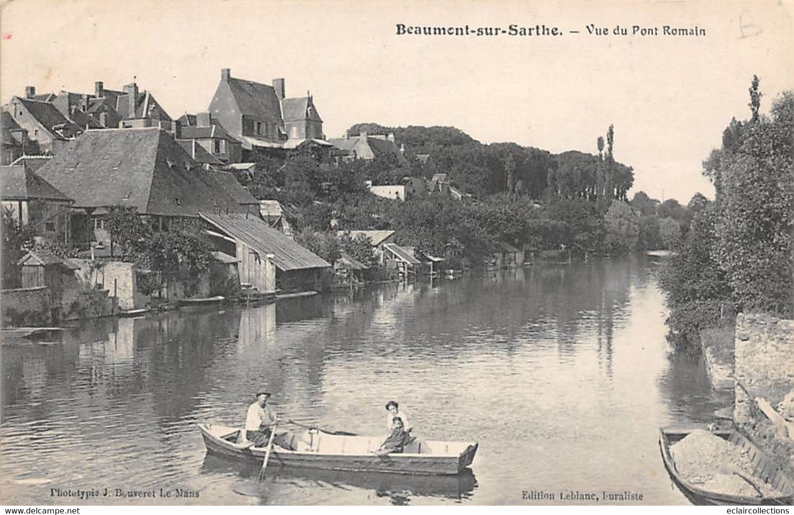 Beaumont Sur Sarthe           72         Vue Du Pont Romain    (voir Scan) - Beaumont Sur Sarthe