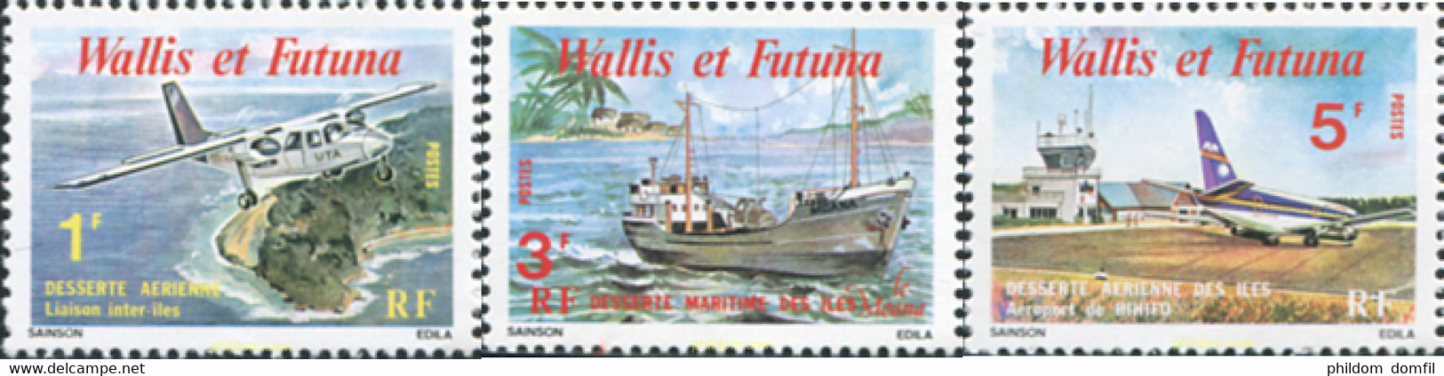574241 MNH WALLIS Y FUTUNA 1980 TRANSPORTE ENTRE LAS ISLAS - Used Stamps