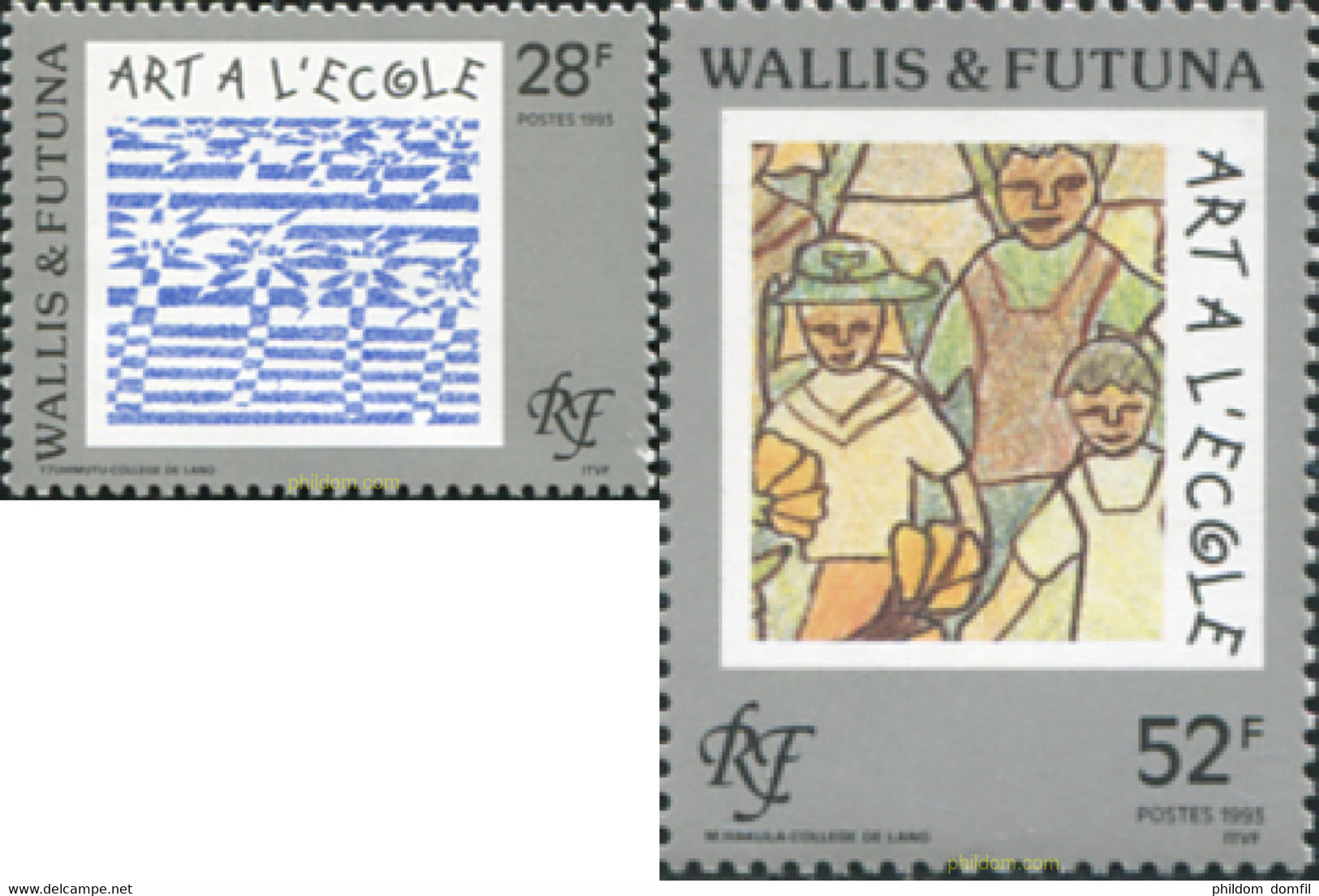 574708 MNH WALLIS Y FUTUNA 1993 ARTE EN LA ESCUELA - Gebruikt