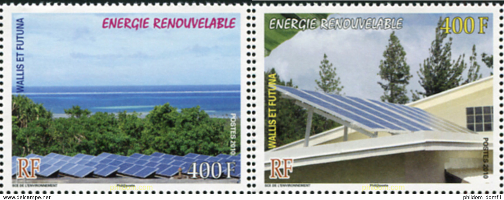 575247 MNH WALLIS Y FUTUNA 2010 ENERGIAS RENOVABLES - Gebraucht