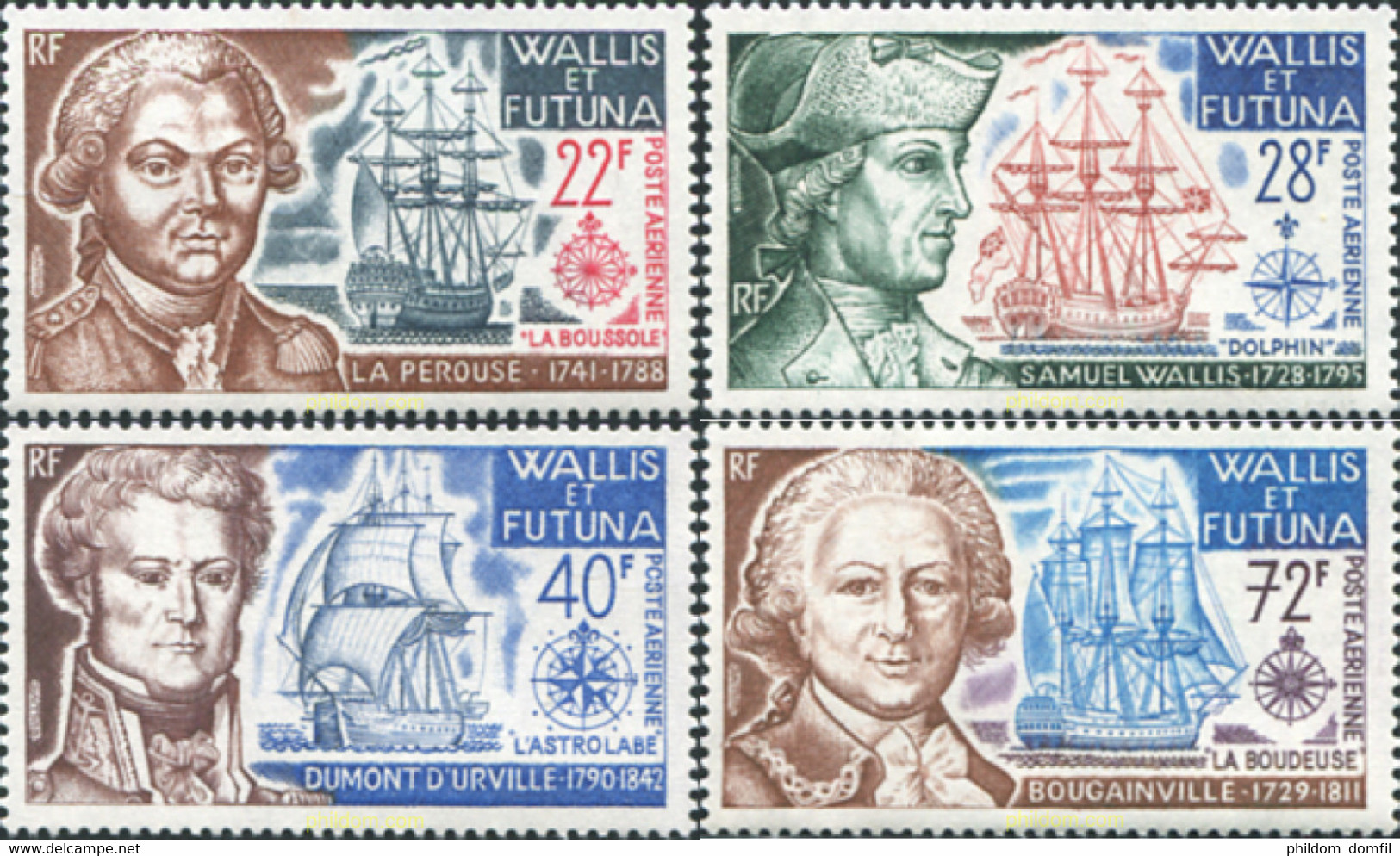 575553 MNH WALLIS Y FUTUNA 1973 VELEROS Y NAVAGANTES - Used Stamps