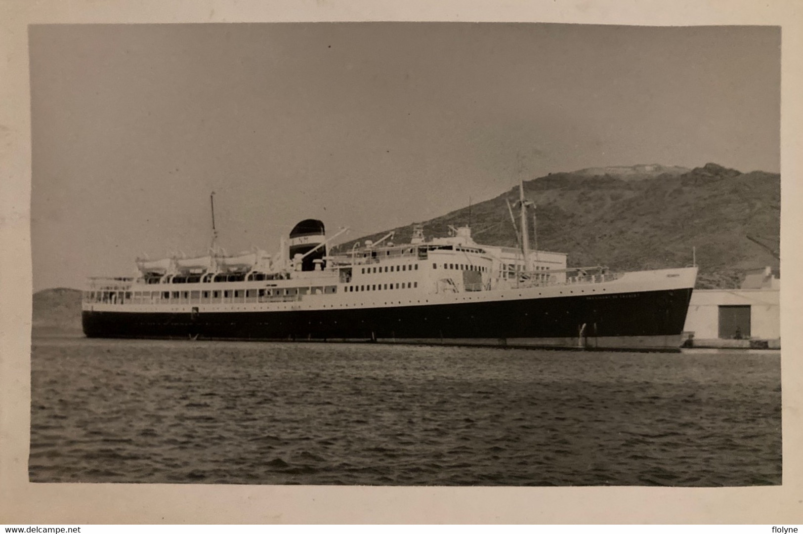 Bateau - Carte Photo - Paquebot PRÉSIDENT DE CAZALET - Compagnie De Navigation Mixte - Steamers