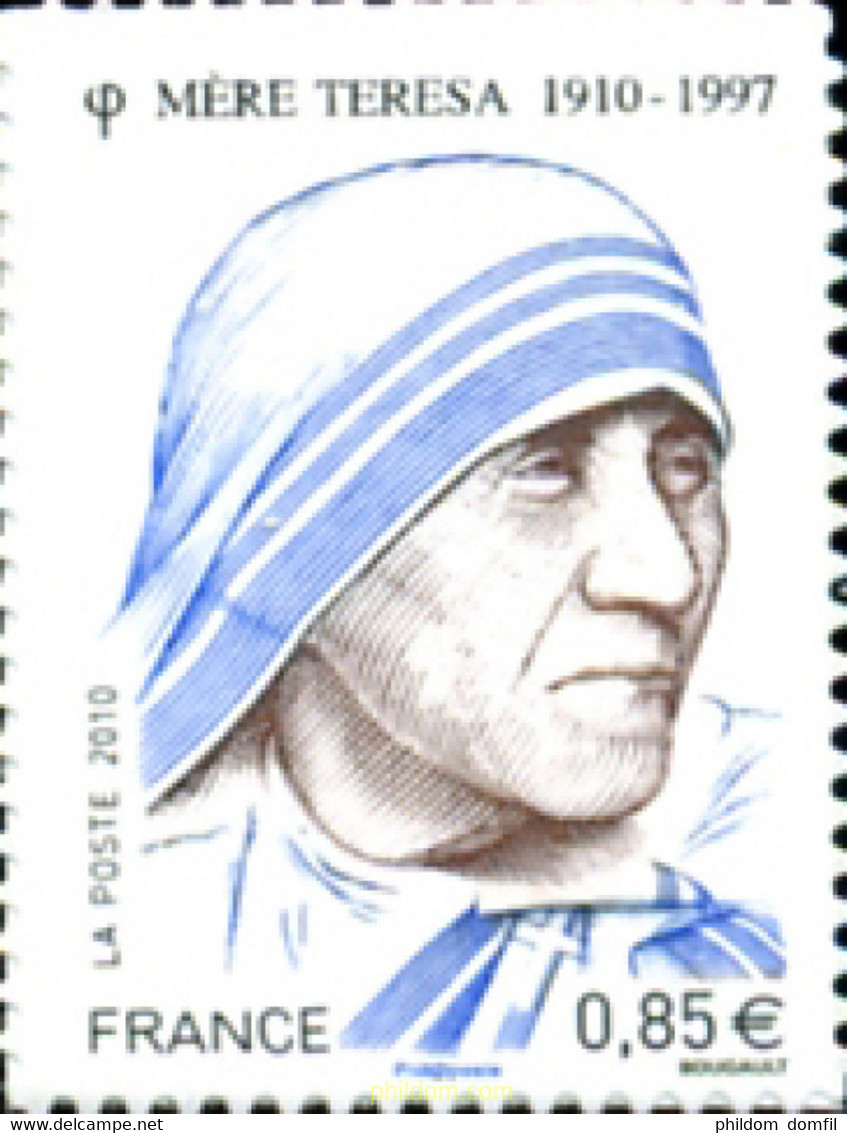 250710 MNH FRANCIA 2010 - Mother Teresa