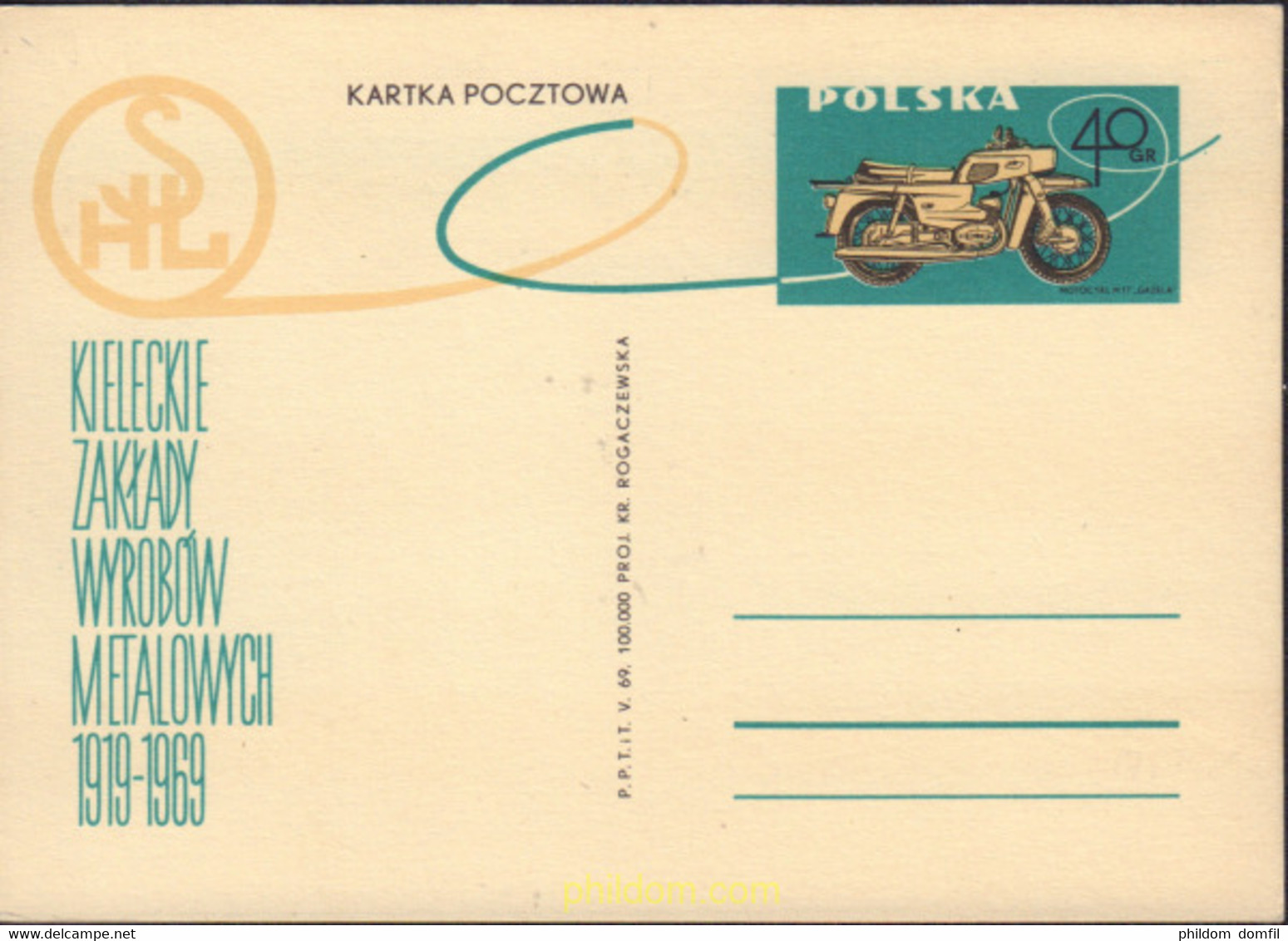 578244 MNH POLONIA 1969 MOTOCICLETA - Non Classés