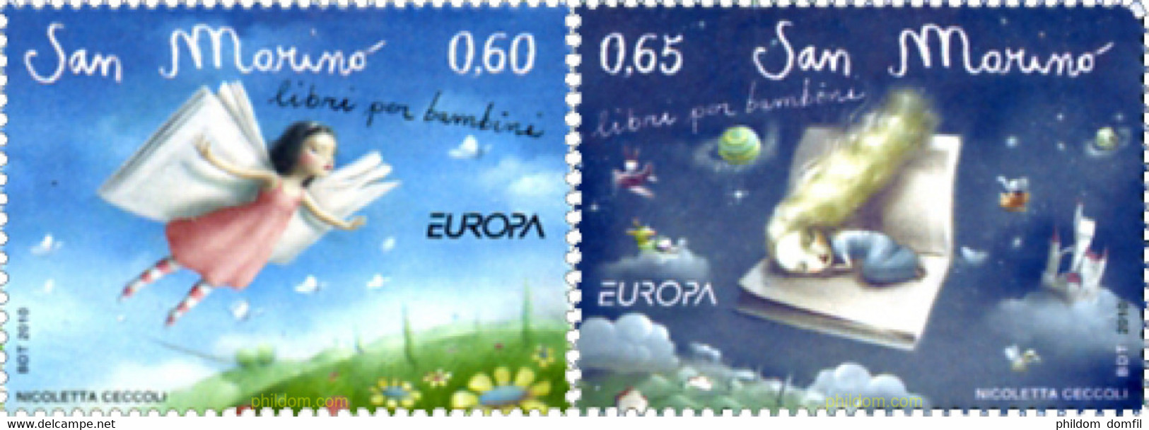 250103 MNH SAN MARINO 2010 EUROPA CEPT 2010 - LIBROS INFANTILES - Used Stamps