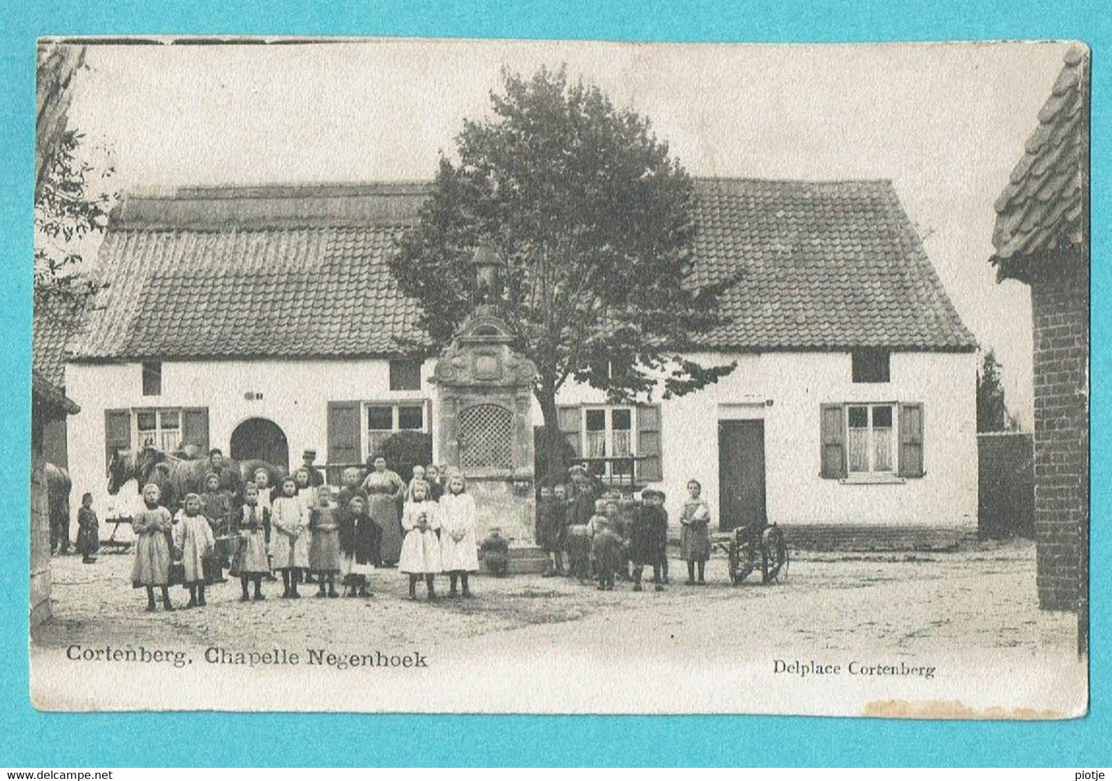 * Kortenberg - Cortenberg (Vlaams Brabant) * (Delplace) Chapelle Negenhoek, Kapel, Animée, Enfants, Cheval, TOP - Kortenberg