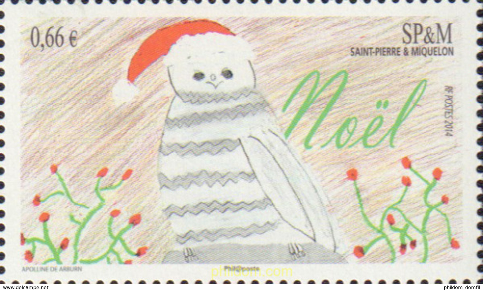 581902 MNH SAN PEDRO Y MIQUELON 2014 NAVIDAD - Usados