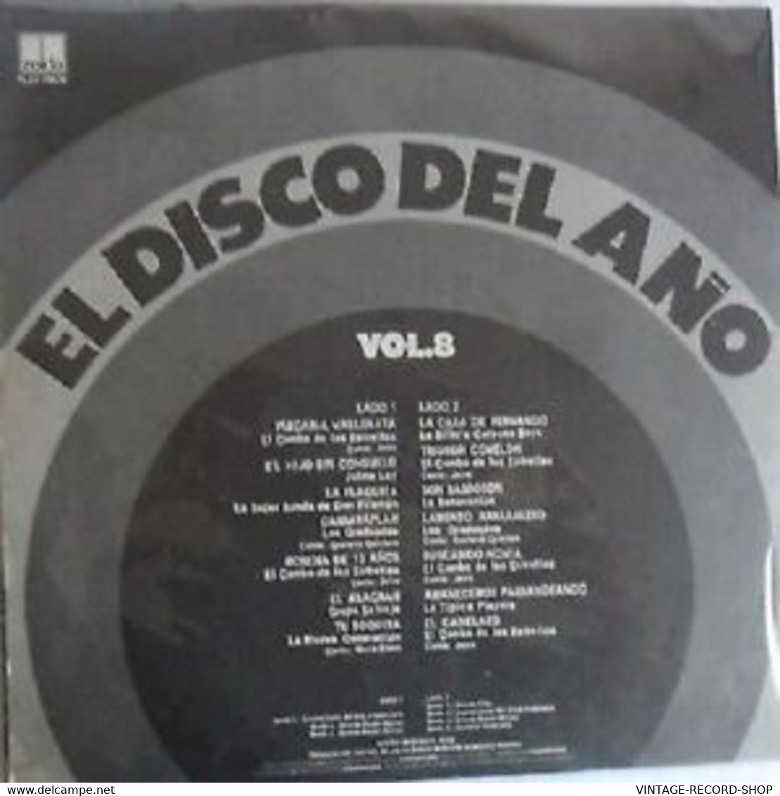EL DISCO DEL AÑO VOL.8 VARIOS VALLENATOS-PORROS-CODISCOS + - World Music