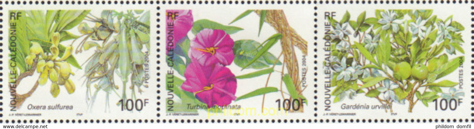 583354 MNH NUEVA CALEDONIA 2004 PLANTAS Y FLORES - Usados