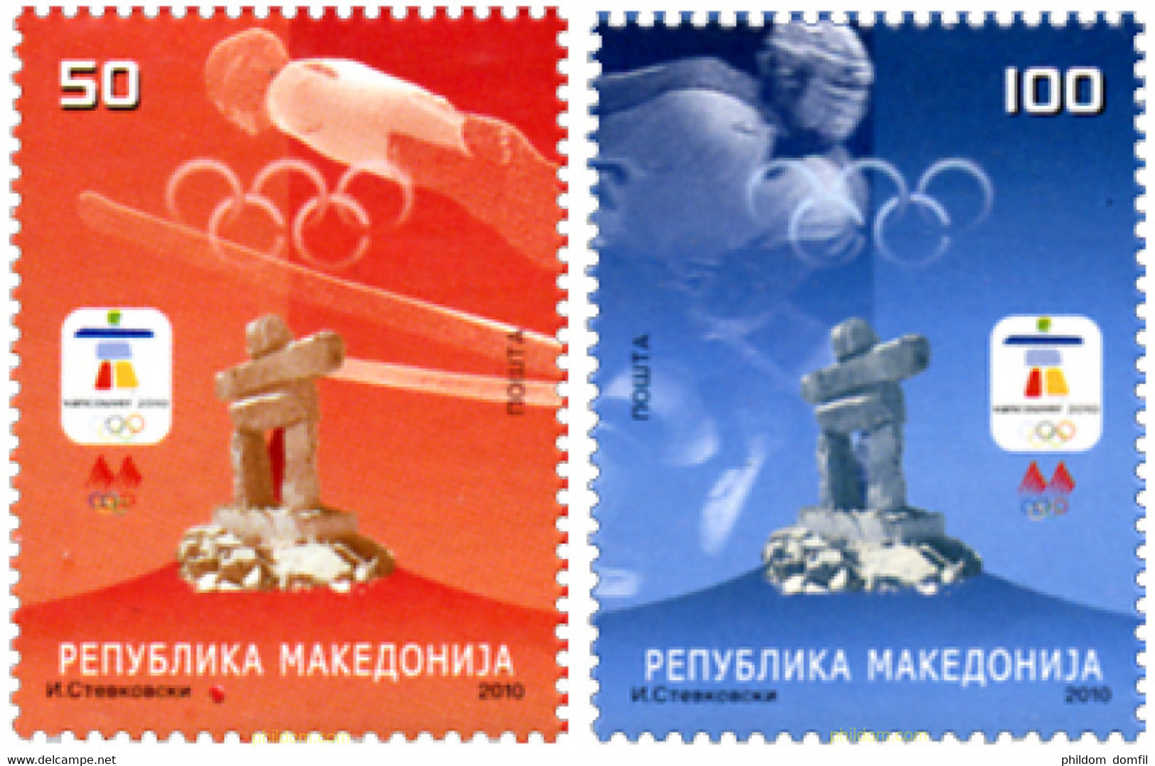 247327 MNH MACEDONIA 2010 21 JUEGOS OLIMPICOS INVIERNO VANCOUVER 2010 - Winter 2010: Vancouver