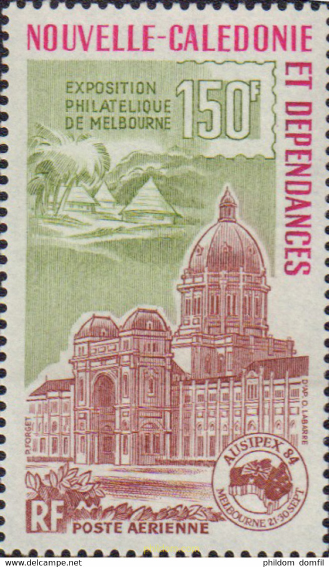 584286 MNH NUEVA CALEDONIA 1984 EXPOSICION FILATELICA - AUSIPEX-84 - MELBOURNE - Usati