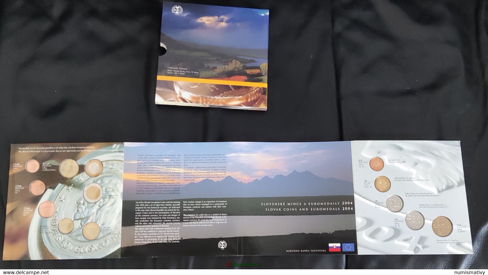 Essais Pré-euro coffret BU Slovaque 2004 euro SLOVAQUIE slovak officiel