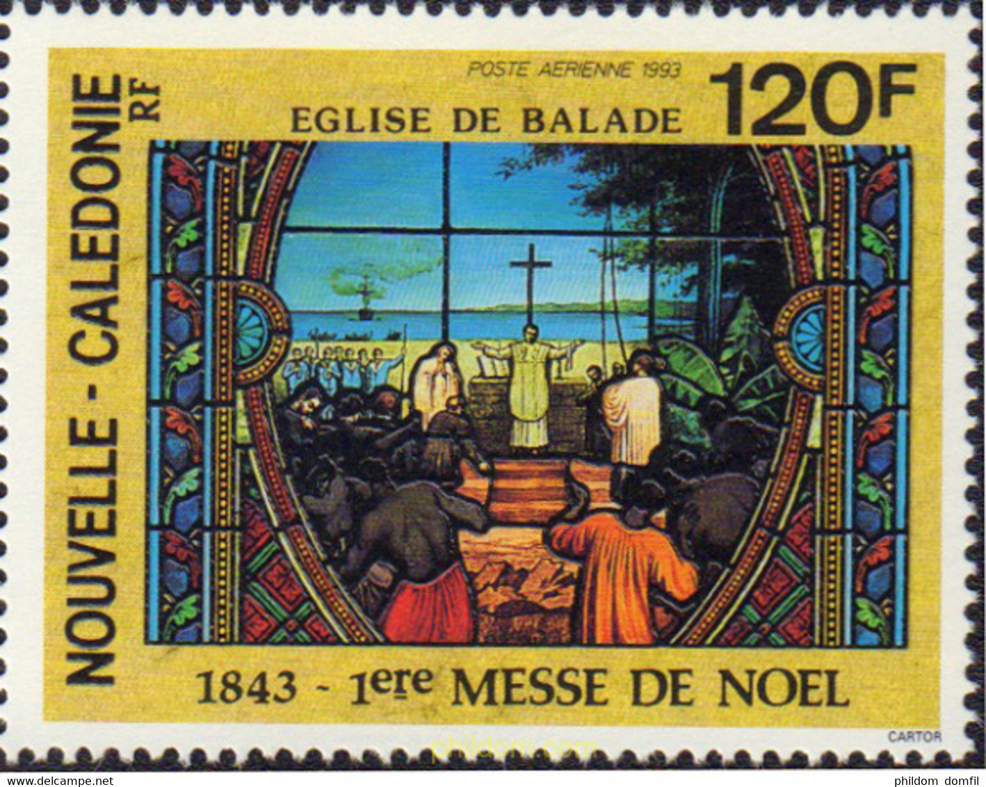 584440 MNH NUEVA CALEDONIA 1993 NAVIDAD - Gebraucht