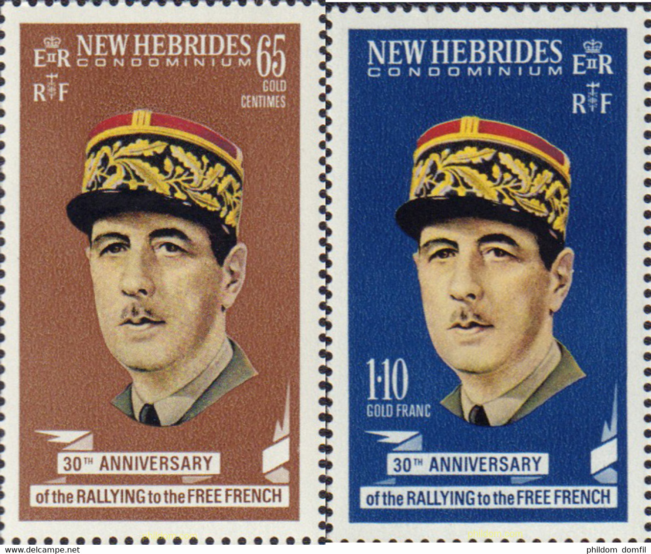 584618 MNH NUEVAS HEBRIDAS 1970 ORGANIZACION FRANCIA LIBRE - Verzamelingen & Reeksen