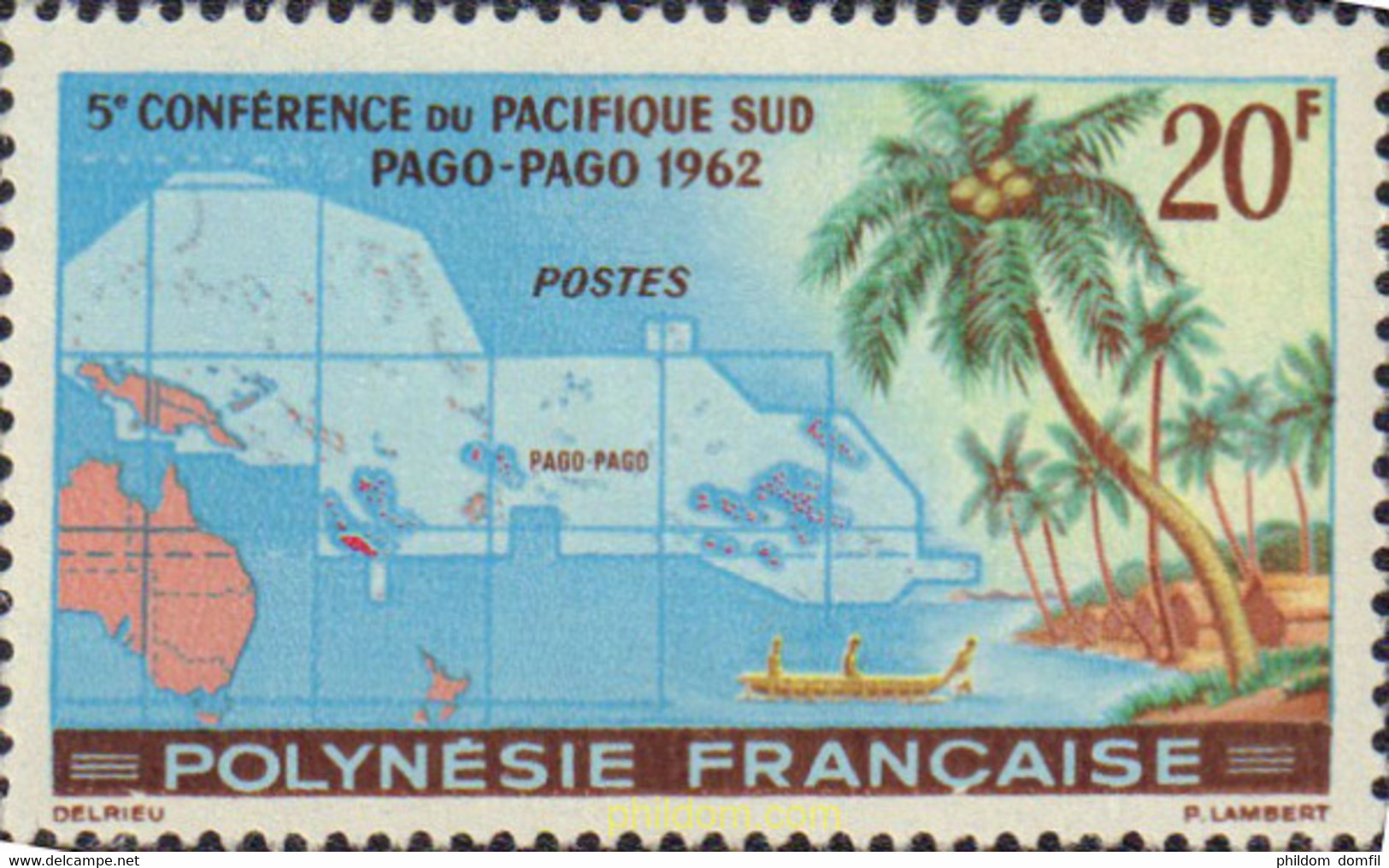 584811 MNH POLINESIA FRANCESA 1962 5 CONFERENCIA PACIFICO SUR - Gebraucht