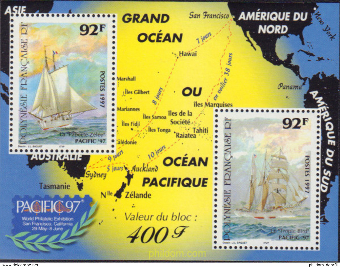 585078 MNH POLINESIA FRANCESA 1997 EXPOSICION FILATELICA INTERNACIONAL - PACIFIC-97 - Gebruikt