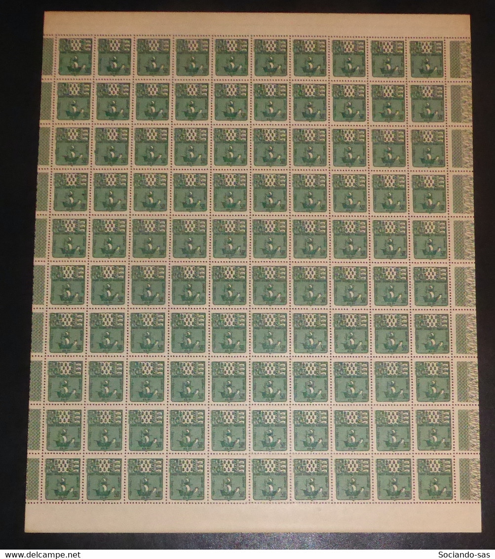 SPM - 1947 - Feuille Complète Du Taxe TT N°Yv. 69 - Armoirie 50c Vert - Neuf Luxe ** / MNH / Postfrisch - Postage Due