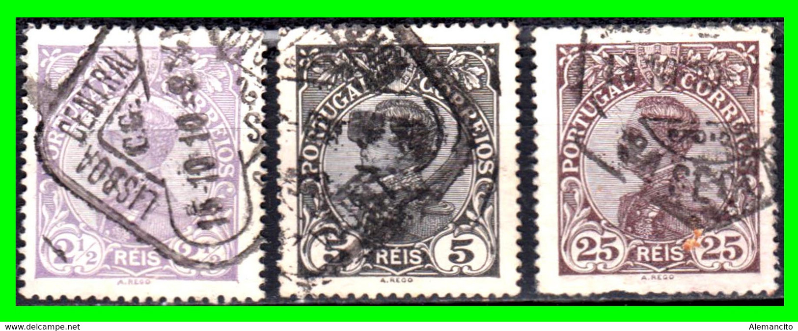 PORTUGAL … “ SELLOS AÑO 1910 REY MANUEL II - Usati