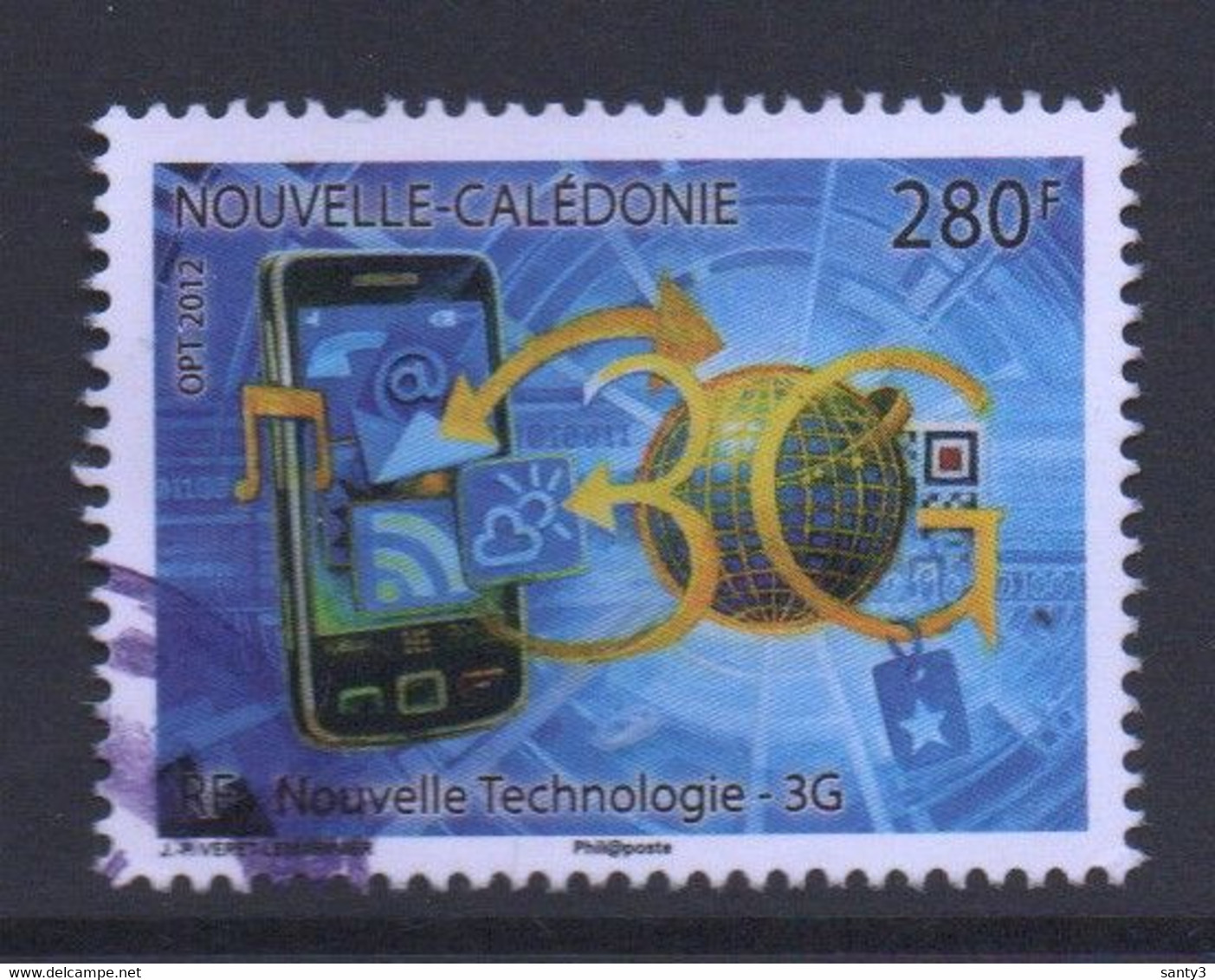 Nieuw-Caledonië 2012  Yv 1164 Hogere Waarde,  Gestempeld - Used Stamps