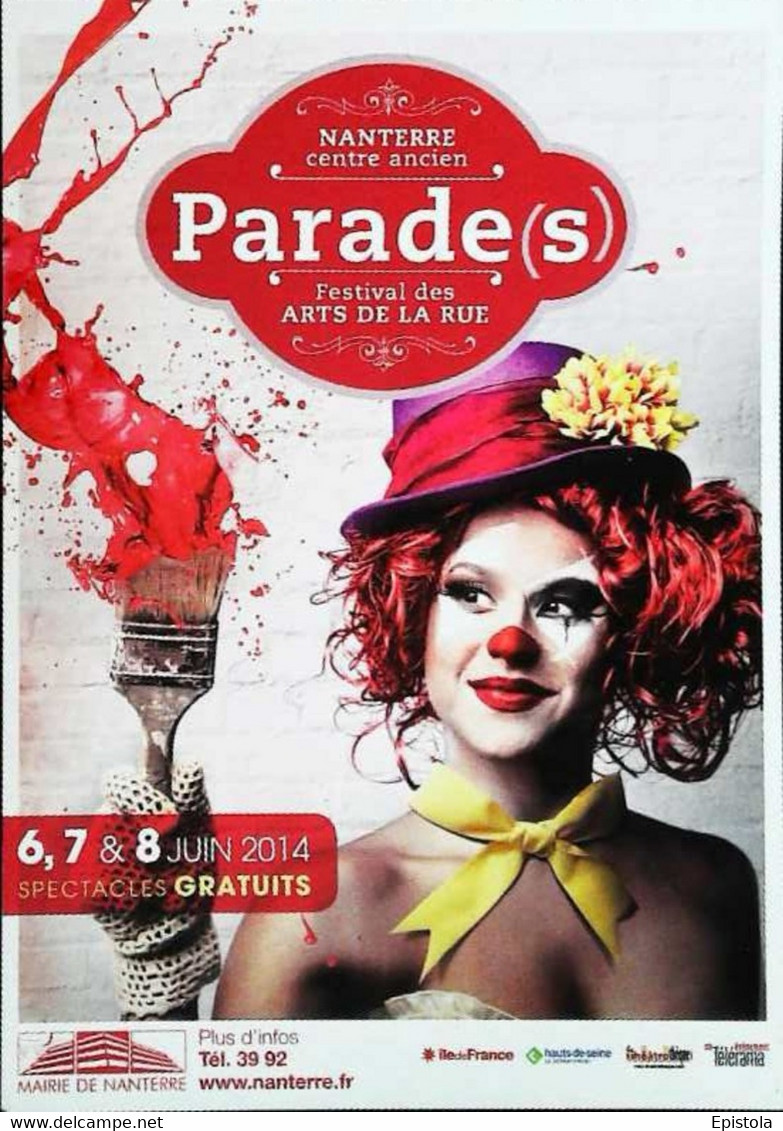 ►  Nanterre Parades Festival Des Arts De La Rue 2014 Clown - Nanterre
