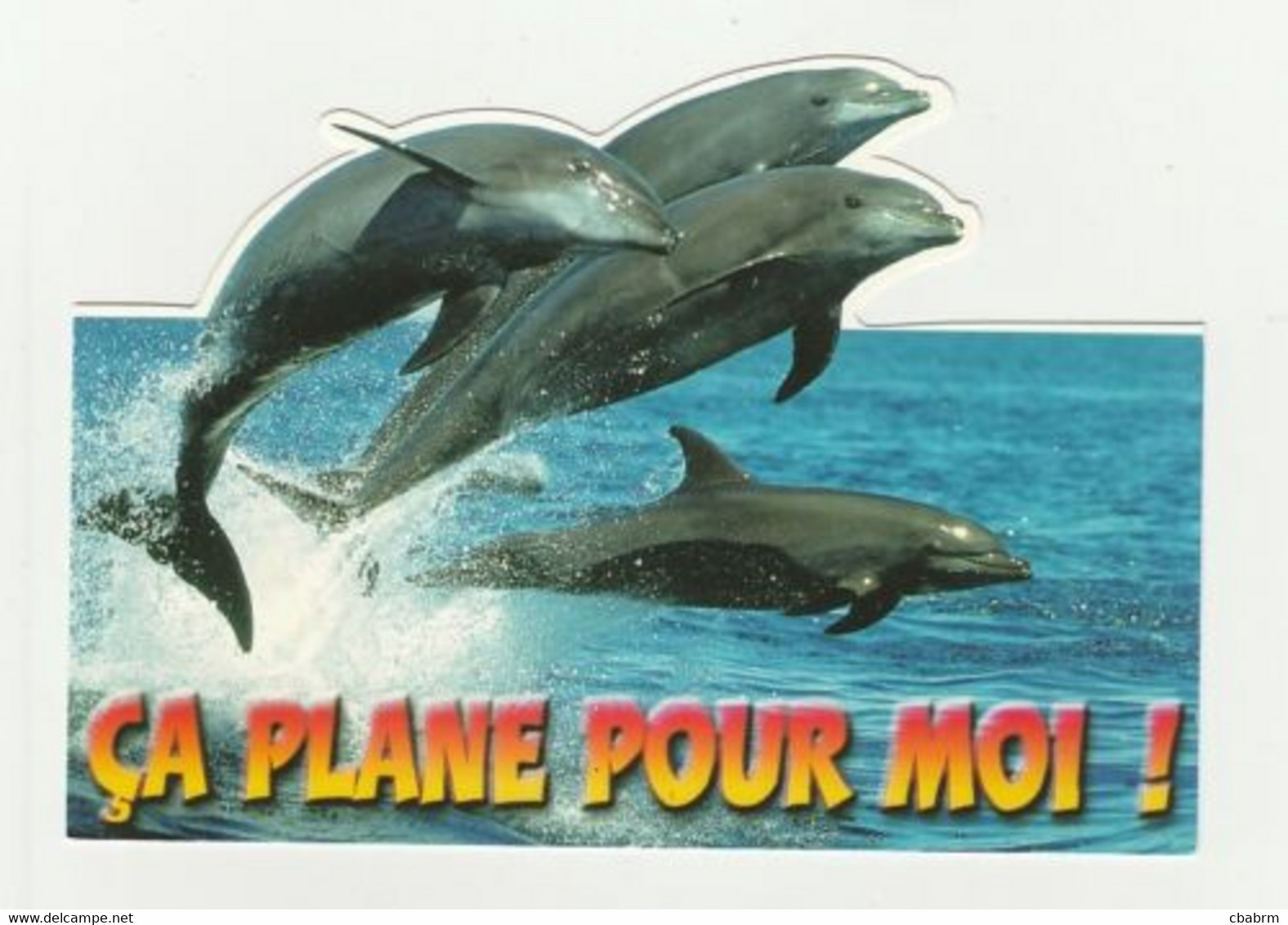 DAUPHIN DAUPHINS Carte Postale N° 339- 133 CA PLANE POUR MOI Carte Motif Découpé - Dauphins