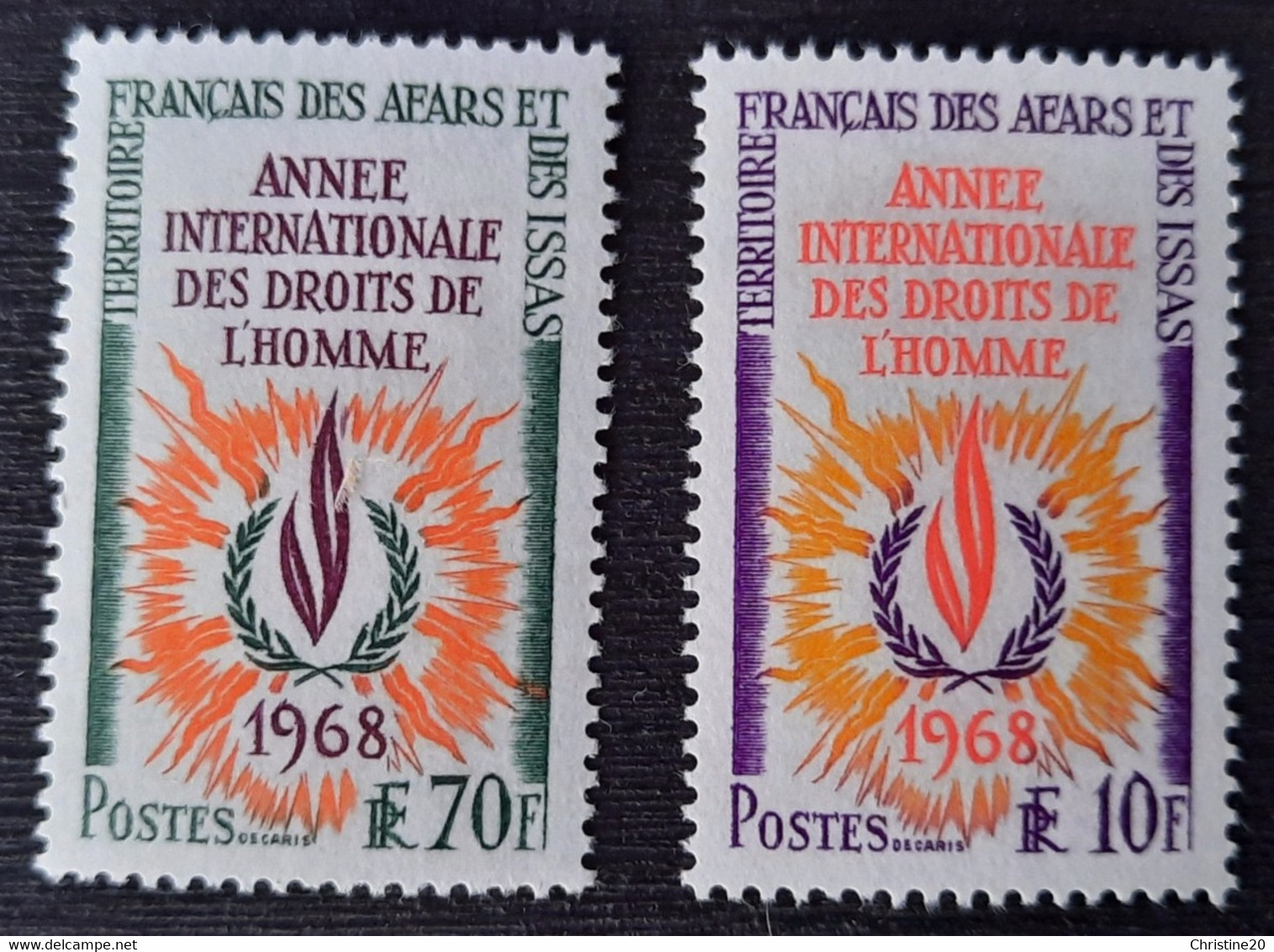 Afars Et Issas 1968 N°341/42 ** TB - Usati
