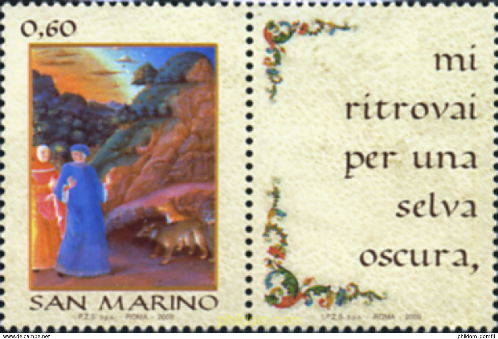 240344 MNH SAN MARINO 2009 DIA DE LA LENGUA ITALIANA - Usados