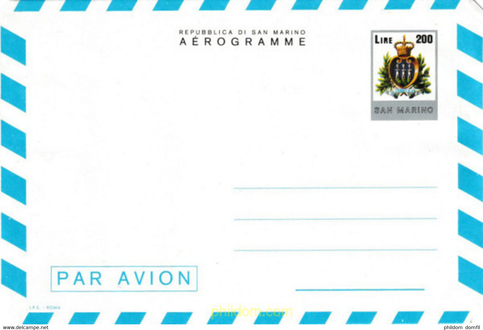 601808 MNH SAN MARINO 1983 AEROGRAMA - Usados