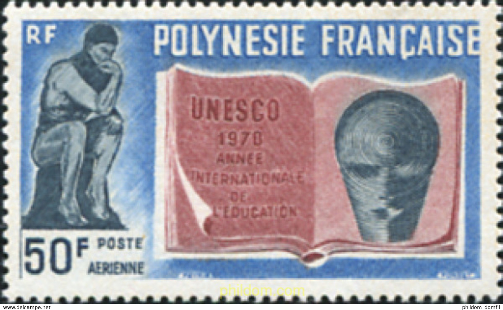 603439 MNH POLINESIA FRANCESA 1970 AÑO INTERNACIONAL DEL ALFABETISMO - Usati