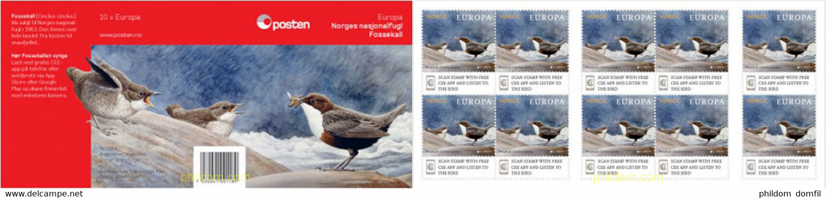 606769 MNH NORUEGA 2019 EUROPA CEPT 2019 - NATIONAL BIRD - Oblitérés