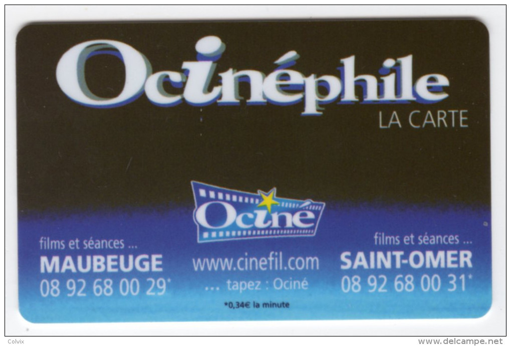 FRANCE CARTE CINEMA MAUBEUGE Et SAINT OMER - Kinokarten