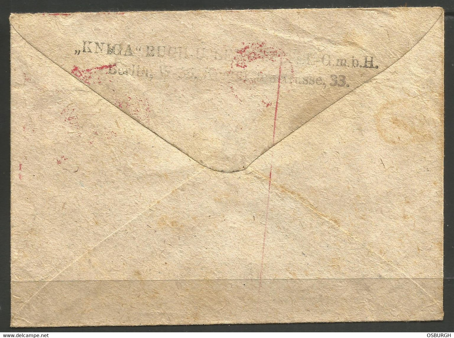 RUSSIA / GERMANY. 1934. COVER. RED MACHINE MOSCOW CANCEL. ADDRESSED TO STATE LIBRARY BERLIN. - Covers & Documents