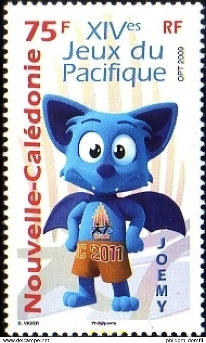 236425 MNH NUEVA CALEDONIA 2009 14 JUEGOS DEL PACIFICO - Gebruikt