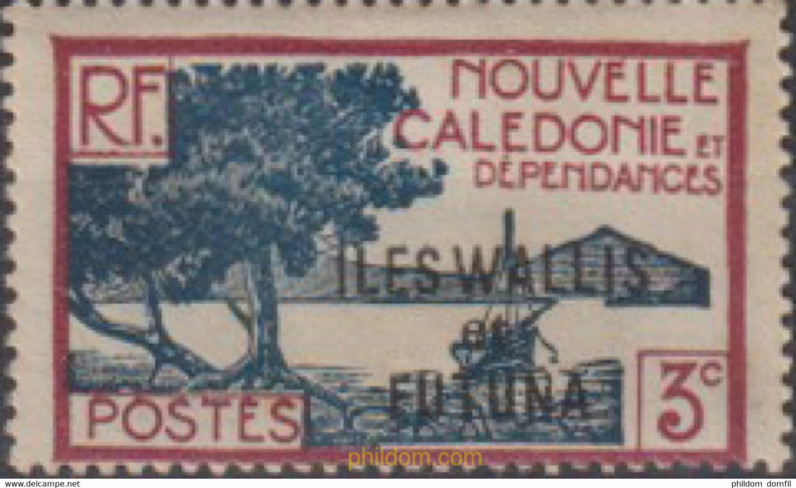 674076 MNH WALLIS Y FUTUNA 1939 SELLOS DE NUEVA CALEDONIA SOBRECARGADOS - Oblitérés