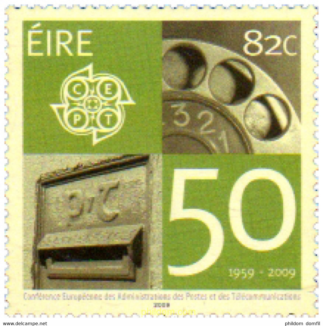 231296 MNH IRLANDA 2009 50 ANIVERSARIO DE COMFERENCIA EUROPEA DE COREEOS Y TELECOMUNICACIONES - Collections, Lots & Séries